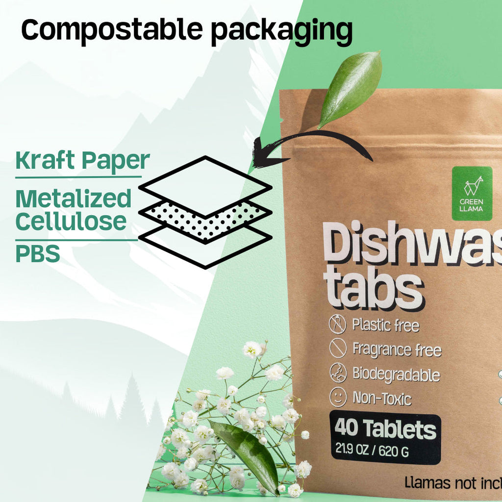 EWG Verified™ & PVA-Free Dishwasher Tabs